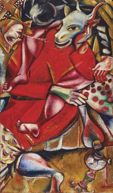 I and the Village, Oeuvres sur toile by Marc Chagall .